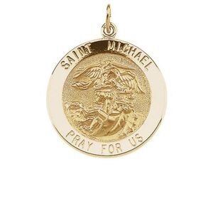 Gold Saint Michael Pendant